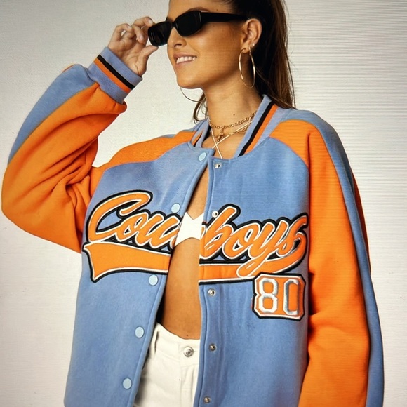 Edikted Cowboys Varsity Jacket - Picture 2 of 7